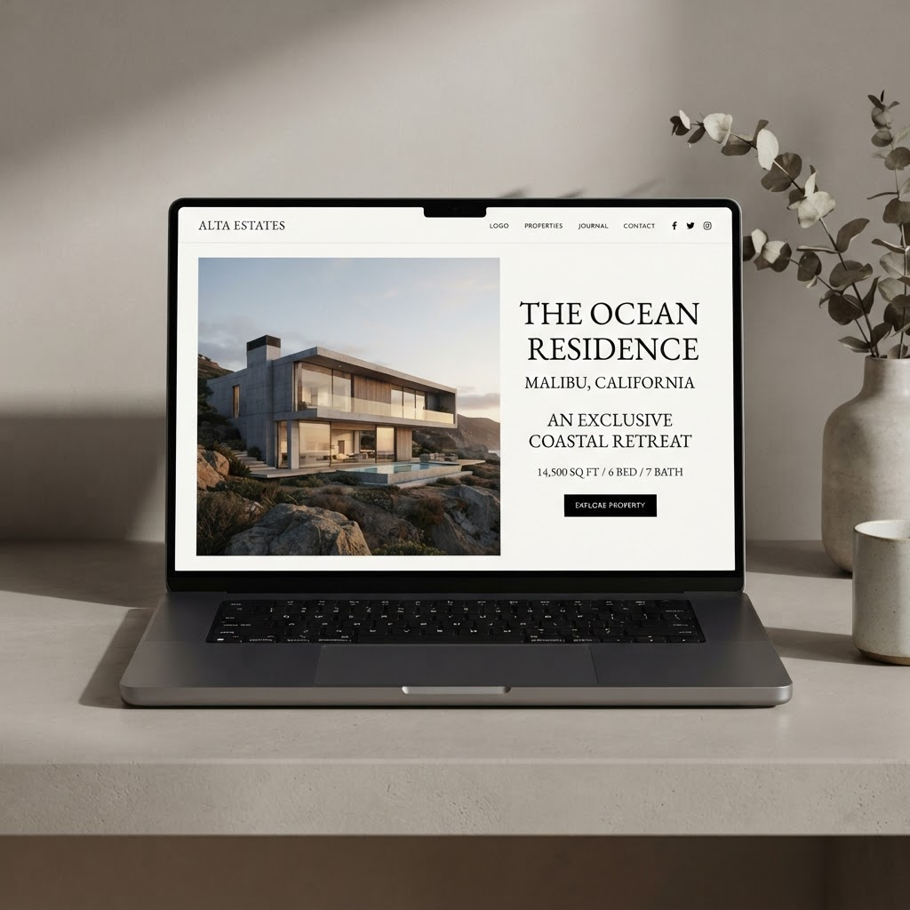 Luxury Listings Digital Experience — project mockup
